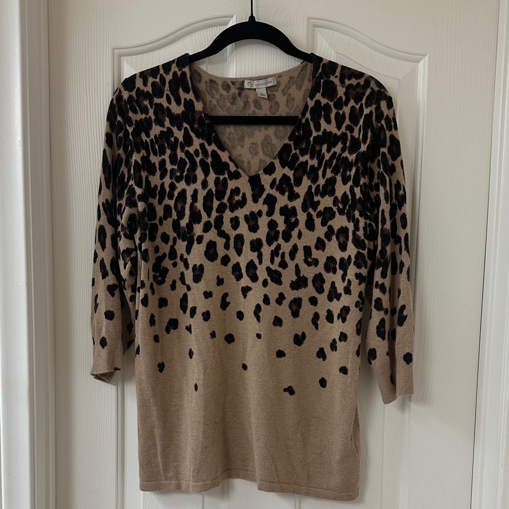 Animal print sweater